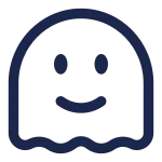 Ghost Smile SVG Icon